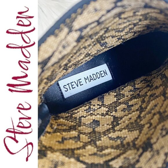 STEVE MADDEN Enya Leopard Print Sock Bootie Stiletto, Size 8.5 - Picture 8 of 10